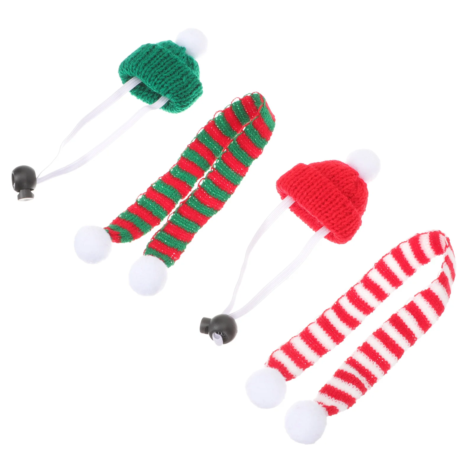 

1Set Christmas Hamster Hat Scarf Adorable Festive Durable Reusable Accessories for Holiday Party Photo Props Hamster Hats