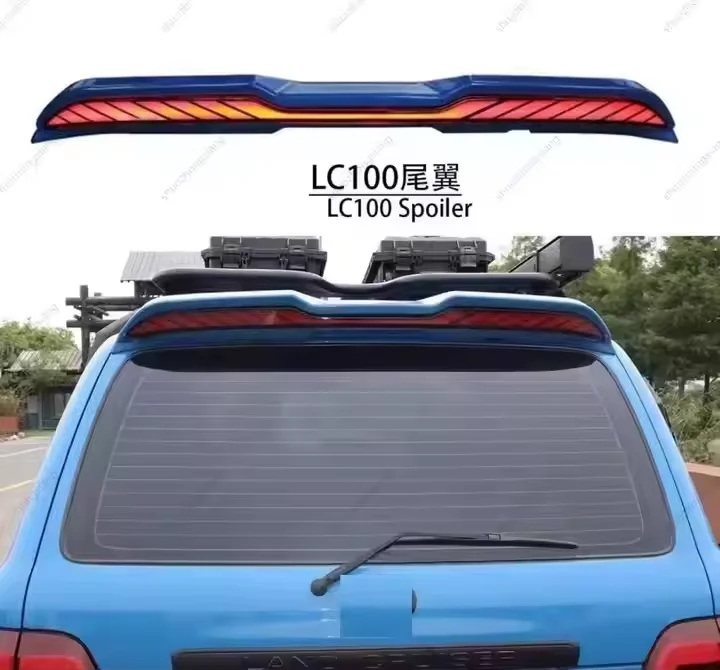 

SZX Rear Tail Spoiler with Red LED Light for 2008+ New Condition Body Kit Accessory for Land Cruisers LC100 Be for