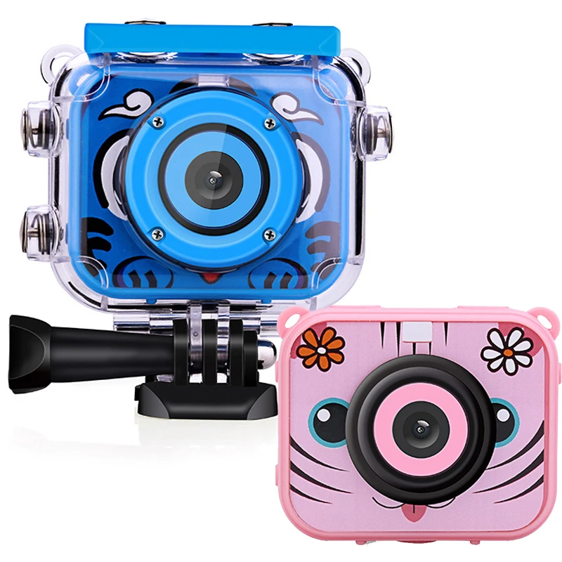 Children Mini Camera 2.0 inch Screen Digital Camera for Children Birthday Gift Waterproof 1080P Projection Video Photo Camera