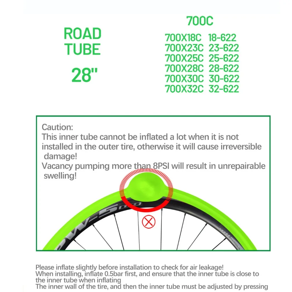 

Bike Parts TPU Bicycle Inner Tube French Valve Ultra Light Bike TPU Inner Tube Anti-ageing Ultralight Road Bike