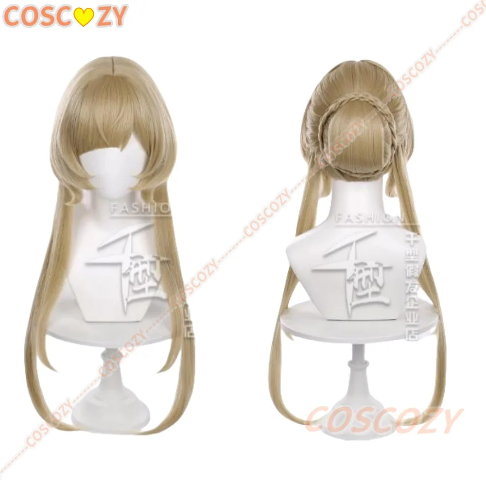 Sandrone 코스프레 가발 Genshin Impact Marionette 긴 금발 머리 Eleven Fatui Harbingers 할로윈 파티 가발 여성용 여성용