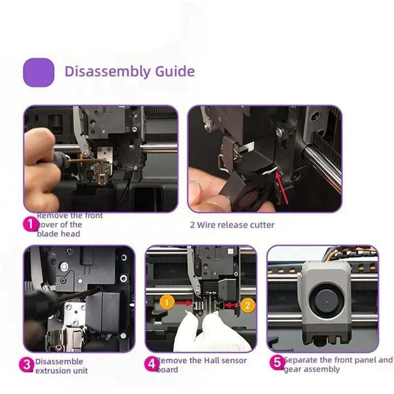 New Arrivals-Replacement Front Cover Assembly For Bambu Lab P2S Extruder Unit 3D Printer Protective Cover Part