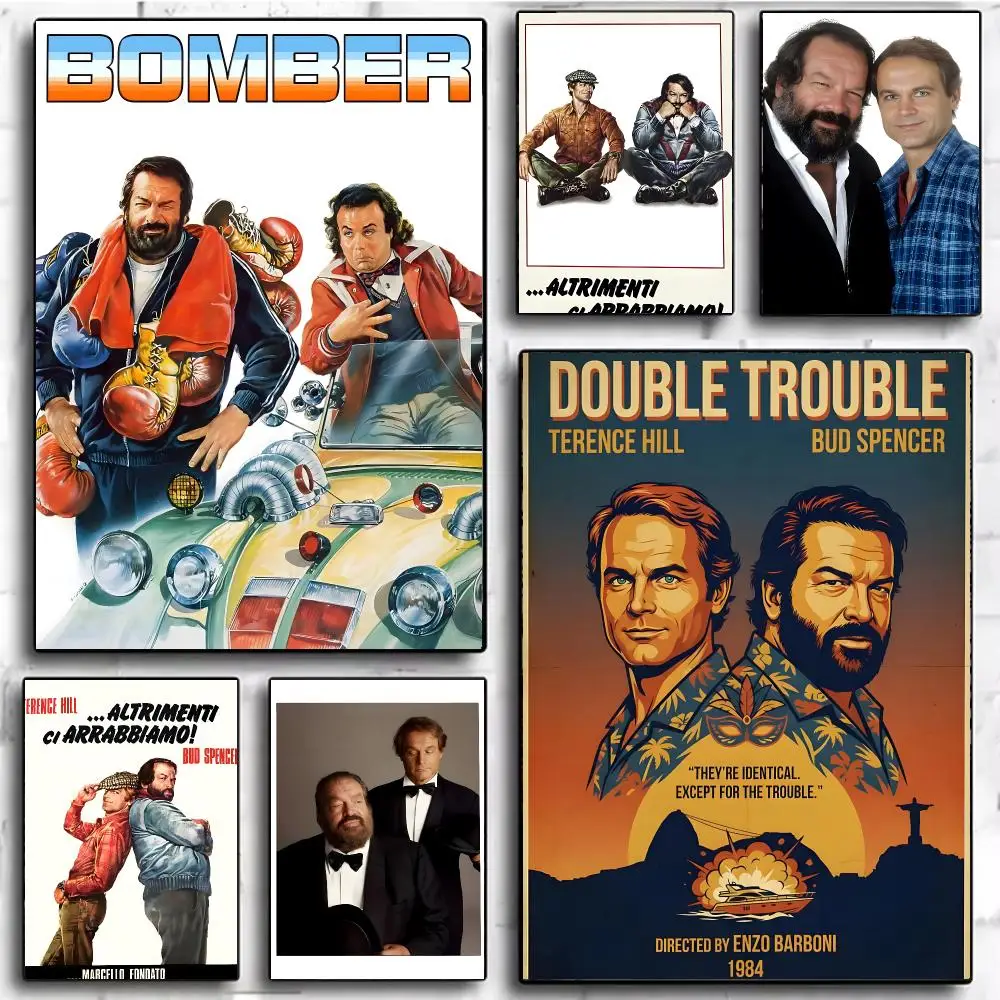 Comedy Duo T-terence Hill and Bud Spencer Poster Modern Home Decor & Interior Design | Wall Art Collection