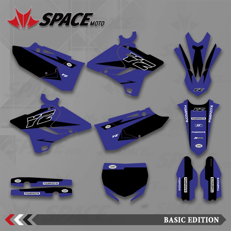 

SPACE MOTO графический фон наклейки наклейки мотоцикл для YAMAHA 15-21 YZ125-250 16-21YZ250X