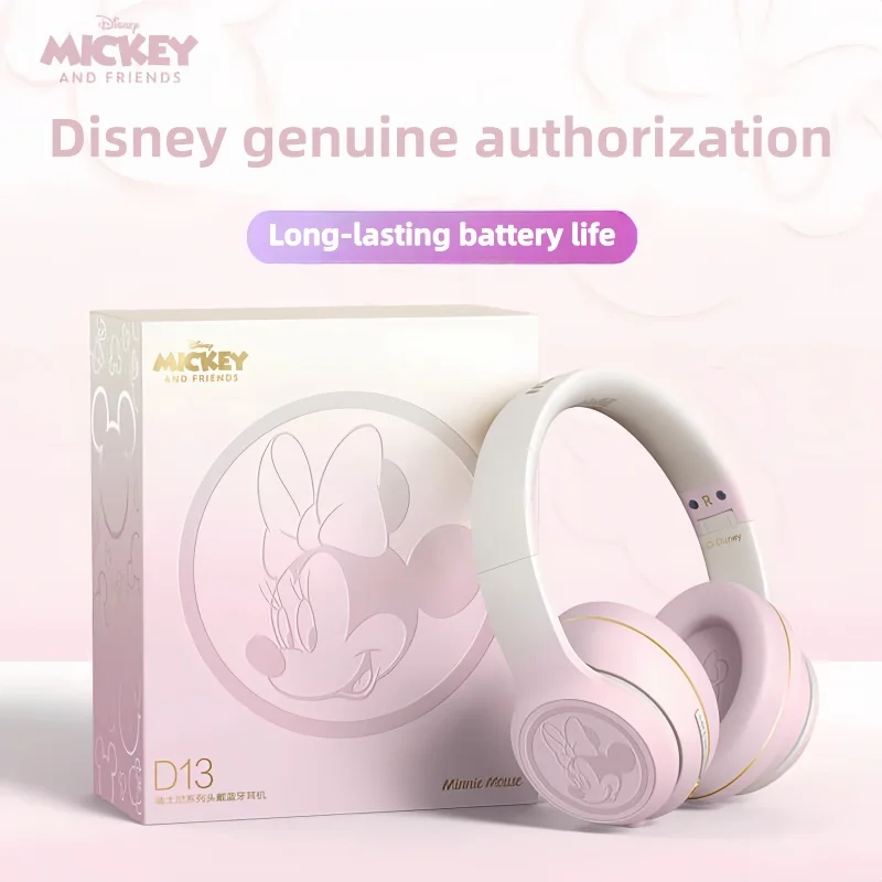 

Оригинальные Bluetooth-наушники серии Disney D-68, беспроводные наушники Bluetooth 5,4, гарнитура с шумоподавлением, игровые наушники