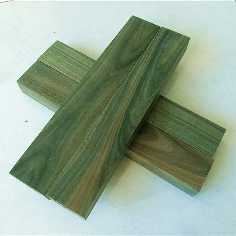 Natural Green Sandalwood Wood Handmade DIY Carved Log Material Sandalwood Board Supports Customized Sizes