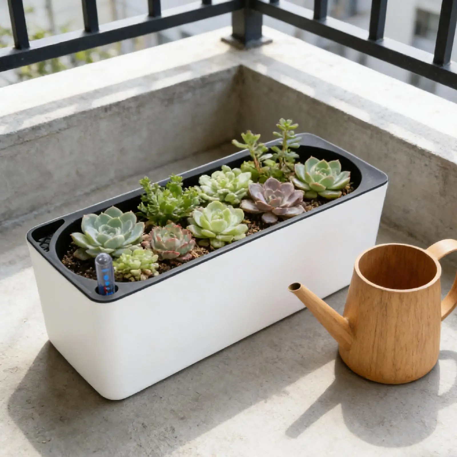 Self-watering Pots for Plants Hydroponic Planters Automatic Water Absorbing Flowerpot with Water Indicator for Indoor Outdoor