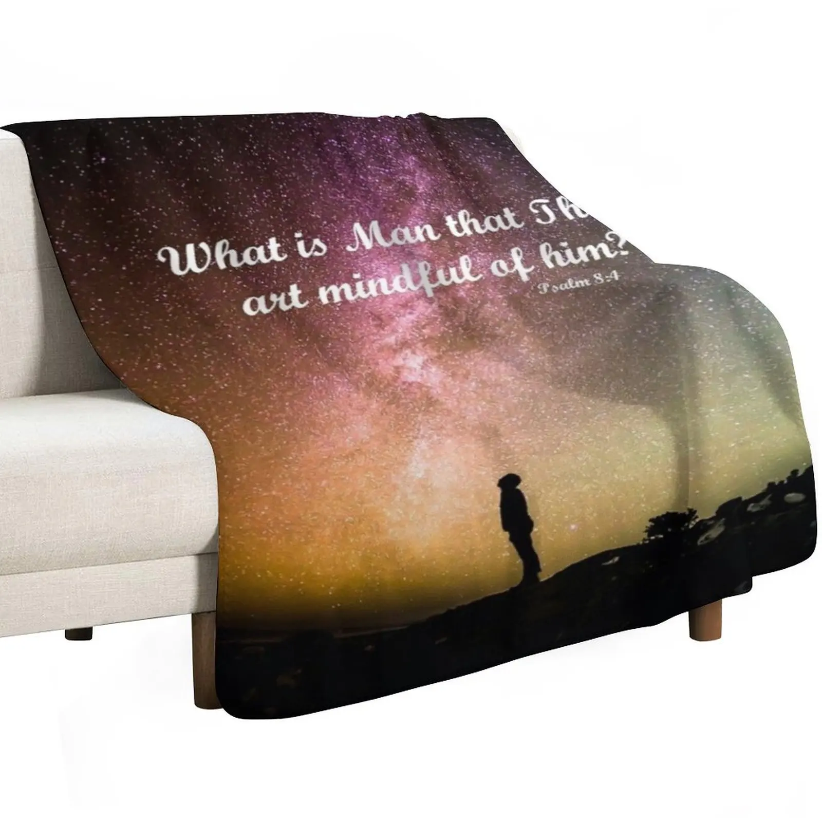 

What is Man that Thou art Mindful of him Inspirational Bible Quotes. Throw Blanket Flannel Sofas warm winter Blankets