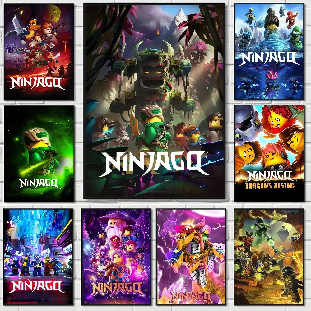 Anime Ninjago Ästhetisches Poster Zimmer- und Heimdekoration Gemälde zum Aufhängen Klassische Geburtstagsgeschenke