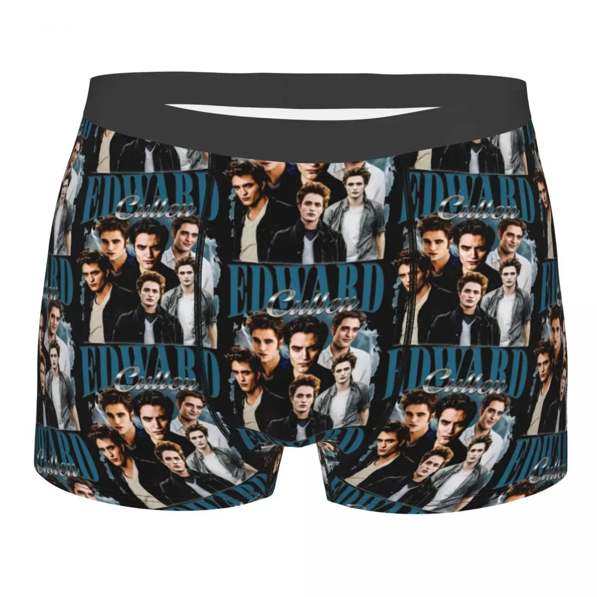 Men Vintage Edward Cullen Retro 90 Homage Twilight Underwear Robert Pattinson Novelty Boxer Shorts Panties Male Soft Underpants