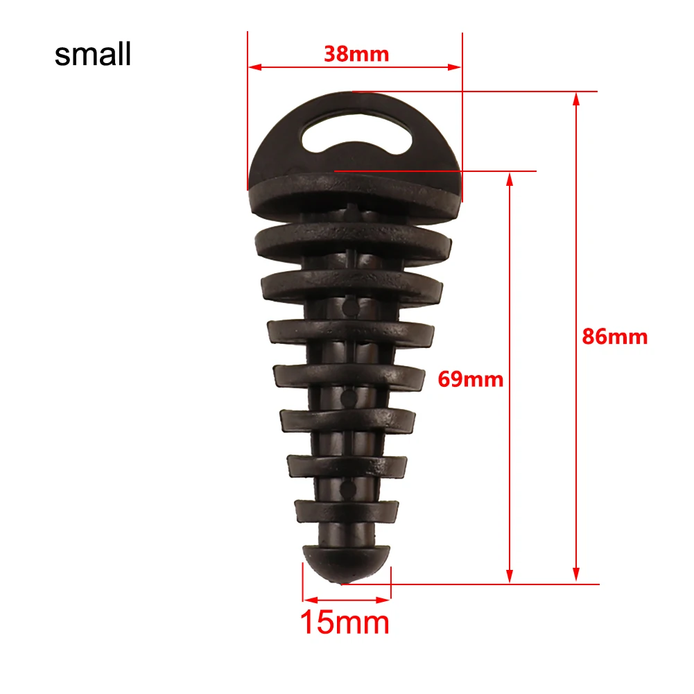 15-62mm Exhaust Pipe Plug Motorcycle Motocross Tailpipe Rubber Air Bleeder Plug Exhaust Silencer Wash Plug Pipe Protector