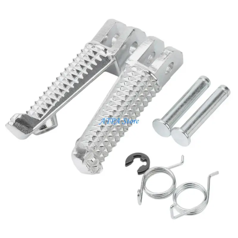 

U13C Slip Resistant Motorcycle Foot Pegs Reinforced Metal Construction Improved Balance Easy Mounting for FZ07 Popular Bikes