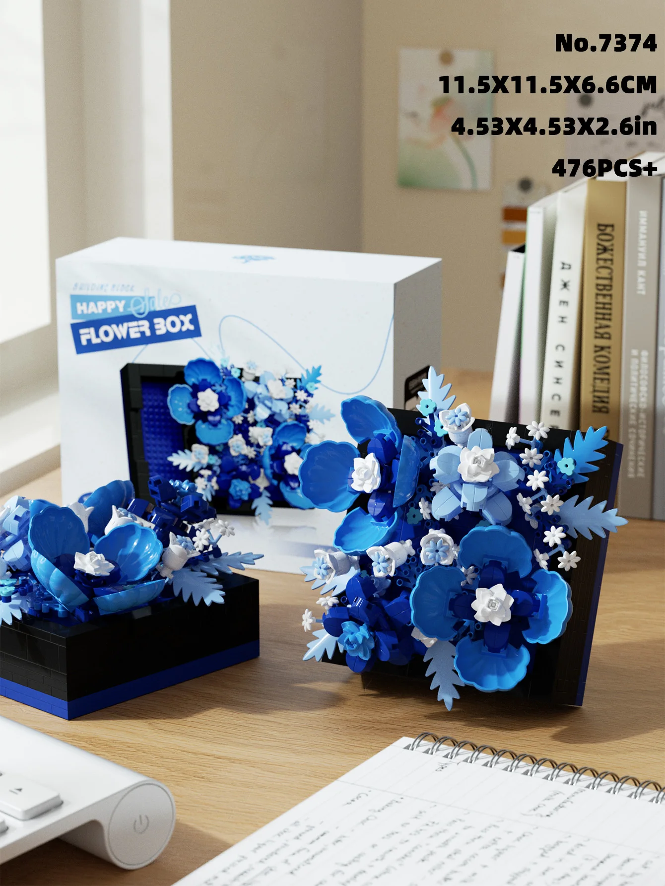 5-types bloembak bouwstenen eeuwige bloem bouwsteen speelgoed DIY desktop decoratie verjaardagscadeautjes festival cadeau