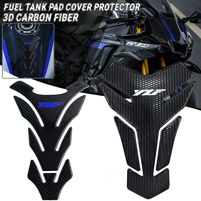 

Защитная наклейка на бак мотоцикла с 3D карбоновым эффектом, чехол для YAMAHA YZF R1 R3 R15 R6 600 R125 1000 YZF R3 YZF R6