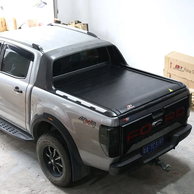 

Truck Aluminum Alloy Waterproof Electric 4x4 Pickup Retractable Tonneau Cover for Ford Ranger / Ranger Wildtrak