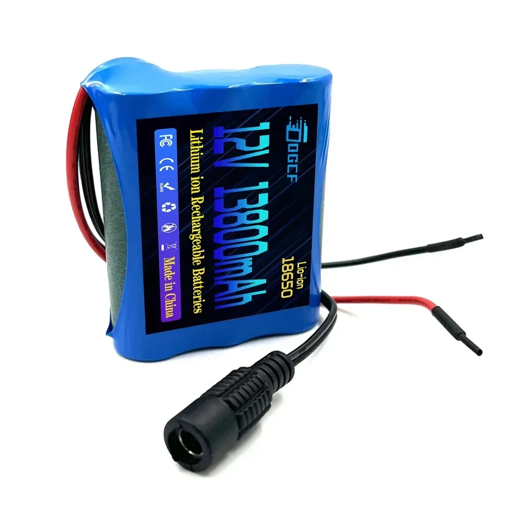 3S1P 12.6V 13800mAh18650 Baterai Lithium-ion 11 1V Baterai Li Ion 18650 untuk Cadangan Power Up Kamera CCTV 12V Paket Baterai