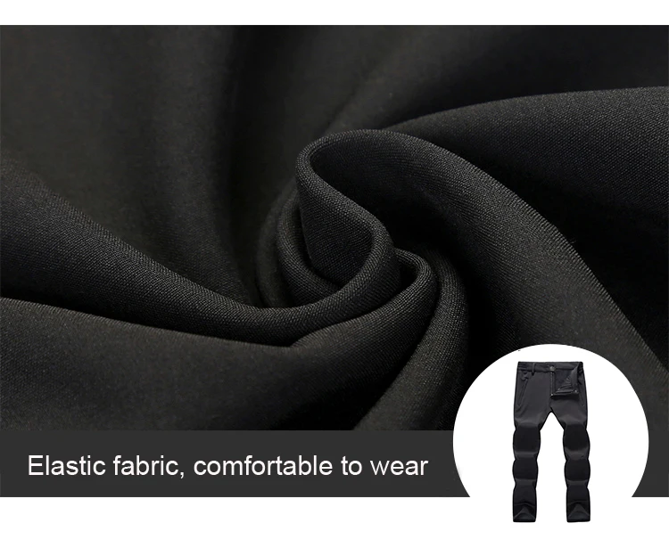 Männer Warme Fleece Wandern Hosen Tactic Winter Verhindern Schlanke Winddicht Outdoor Soft Shell Trekking Camping Hosen – Detail 8