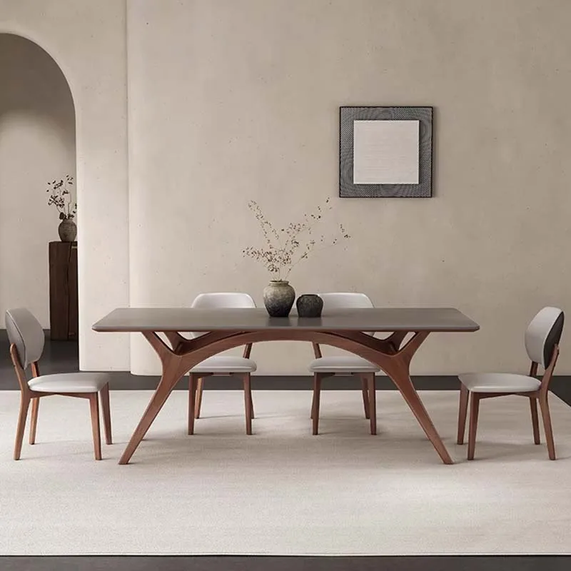 

Italian Wooden Dining Table Living Room Modern Luxury Restaurant Table Rectangular Design Tavoli Da Pranzo Kitchen Furniture