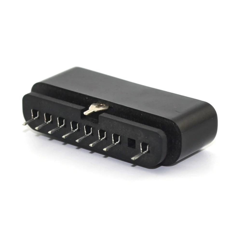 ZUIDID 2pcs Black 9 Pin 180 disgree Female Connector Game Controller Socket Slot for PS2 Console for playstation 2 Accessory
