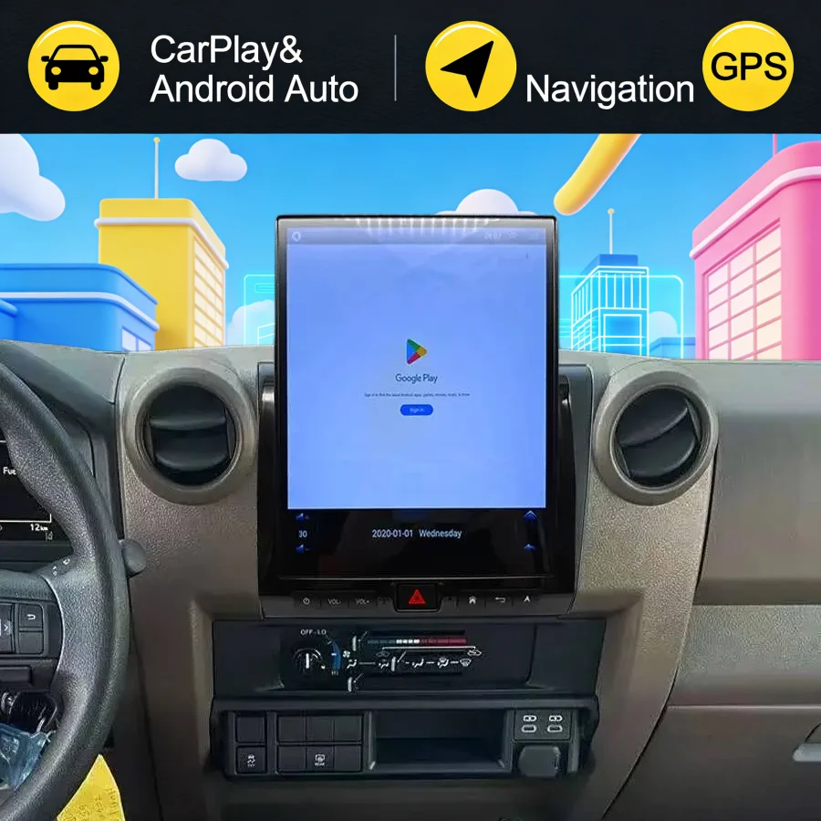 

Android Screen Navigation For Toyota Land Cruiser 76 LC70 LC76 LC79 2007 2008 2009-2023 Multimedia Player Stereo Car GPS 4G WiFi