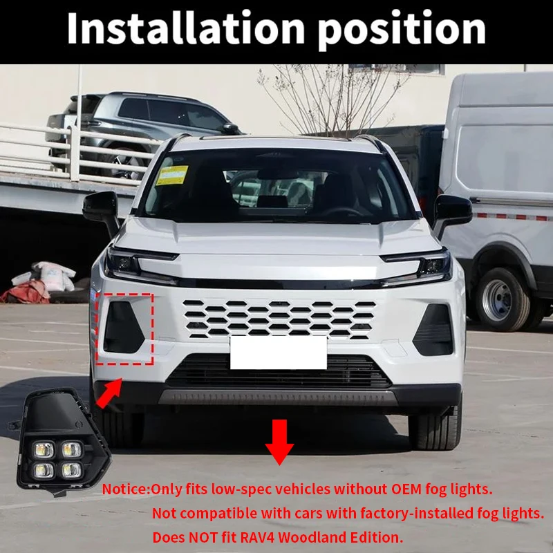 LED Non‑Fog Version Upgrade DRL Front Bumper Light Turn Signal