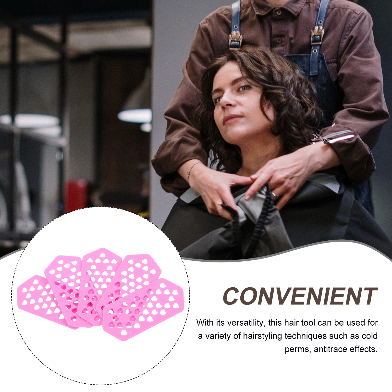 

10 шт. ролики для химической завивки волос, прочный АБС-материал для профессиональных парикмахеров, универсальное использование в холодную завивку, вставка иглы