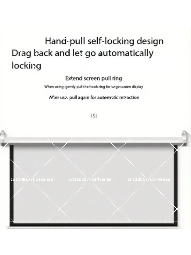Motorized Drop Down Projector Screen 72 84 100 120 inch 4:3 16:9 Electric Projection Screen for Home Theater