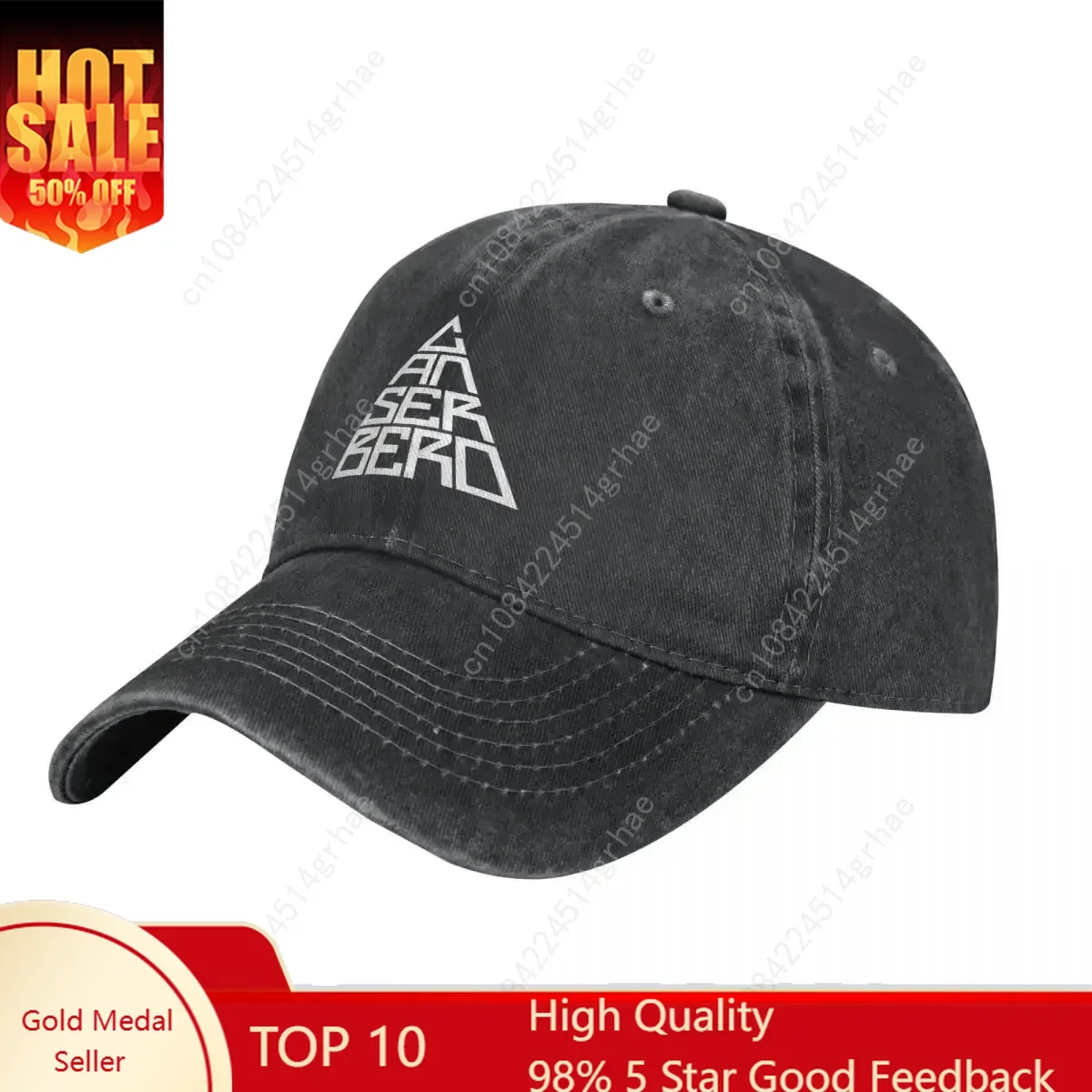 

CANSERBERO Baseball Cap Popular Singer Stylish Male Washed Trucker Hat Hot Sale Printed Sports Baseball Caps Birthday Present