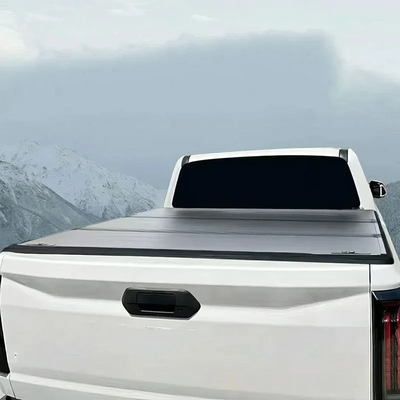 

Factory Price Aluminum Pickup Truck Bed Cover Tri-fold Tonneau Cover for JMC Vigus Plus Foton Tunland G7 V9 F150 Ranger XL