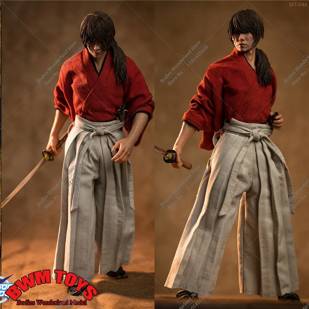 

Original Soosootoys SST046 1/6 Japanese Samurai Swordsman Wanderers Himura Kenshin 12Inch Full Set Male Solider Action Figure