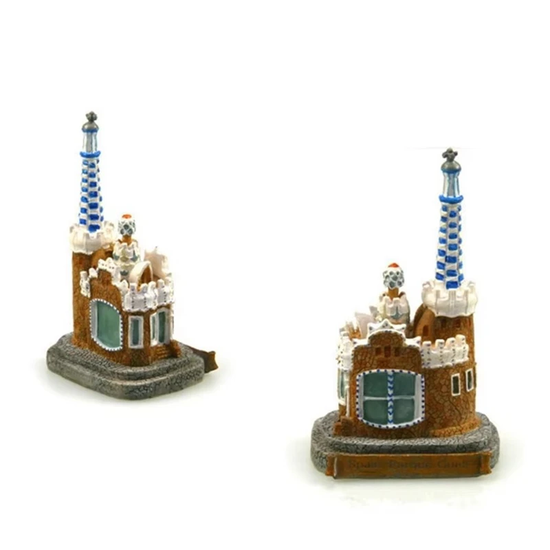 Hot Sale Park Guell, Spain Creative Resin Crafts World Famous Landmark Model Tourism Souvenir Gifts Collection Home Decor