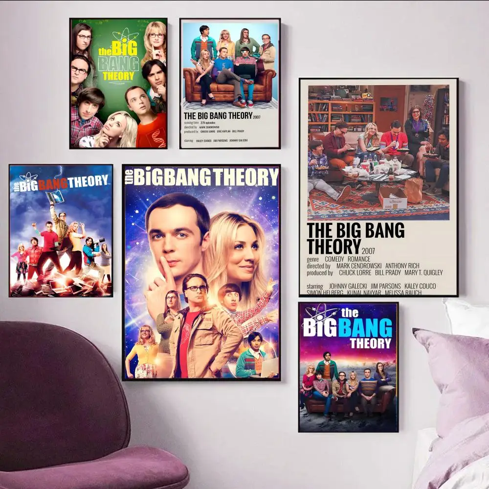 

Плакат T-The Big Bang Theory, настенный художественный принт, подходит для гостиной, украшения дома, подарок