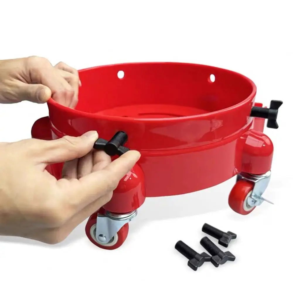 removable-rolling-bucket-dolly-detail-kit-with-wheels-storage-tray-tote-360°-turning-swivel-caster-insert-locking-casters