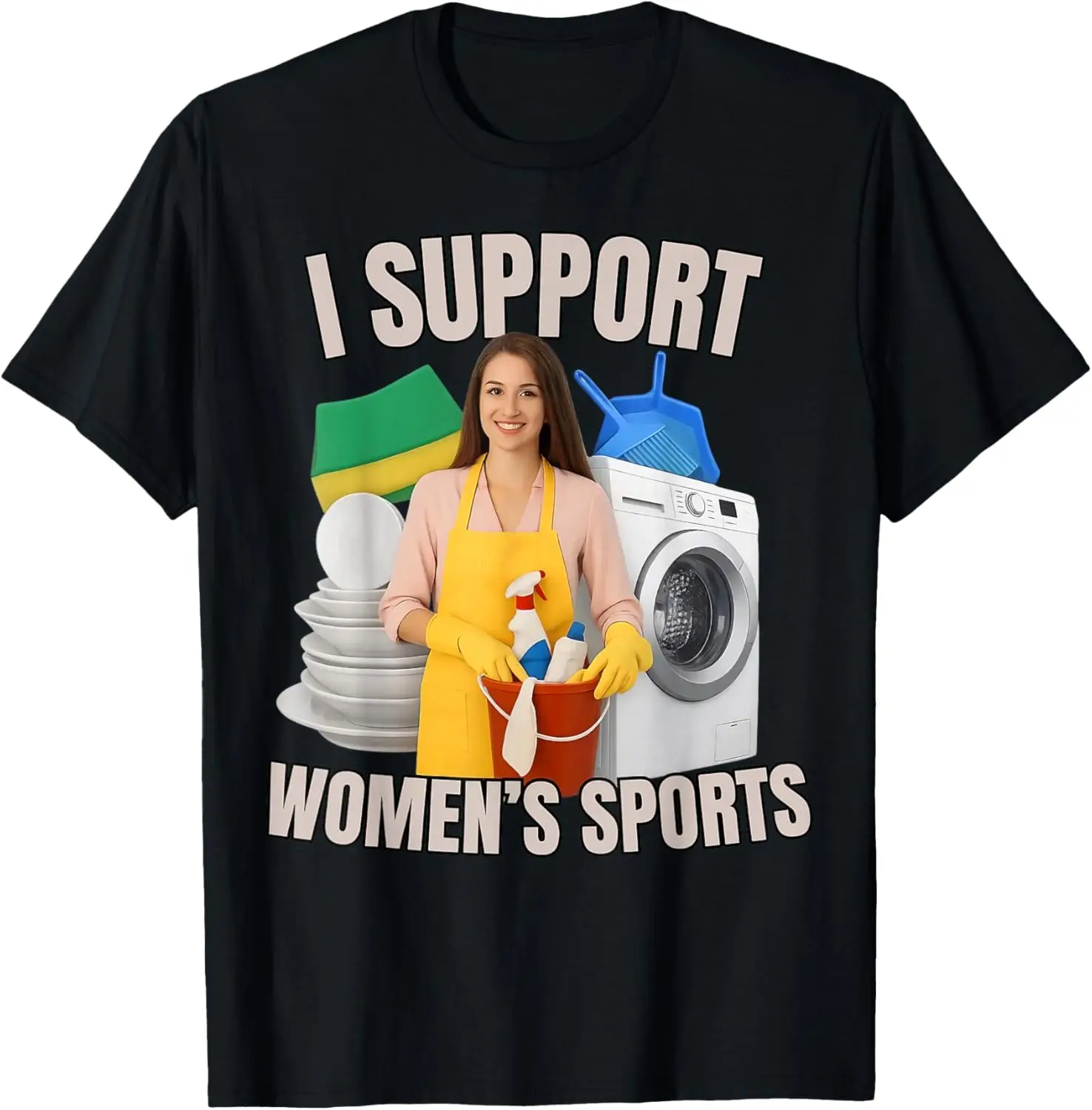 I Support Women's Unwearable Aduld Humor Bootleg T-Shirt 100% Cotton Trendy Y2K Short-Sleeve Tee-Soft, Quick-Drying,