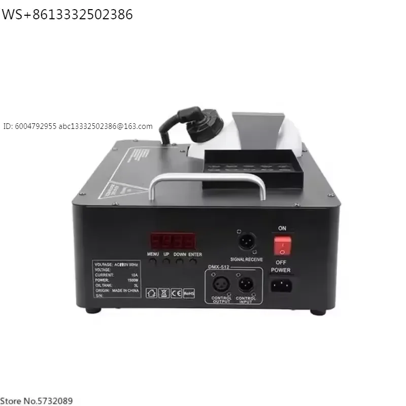24 led Rgb Color 1500W LED column fog machine smoke machine for Weeding Party Club