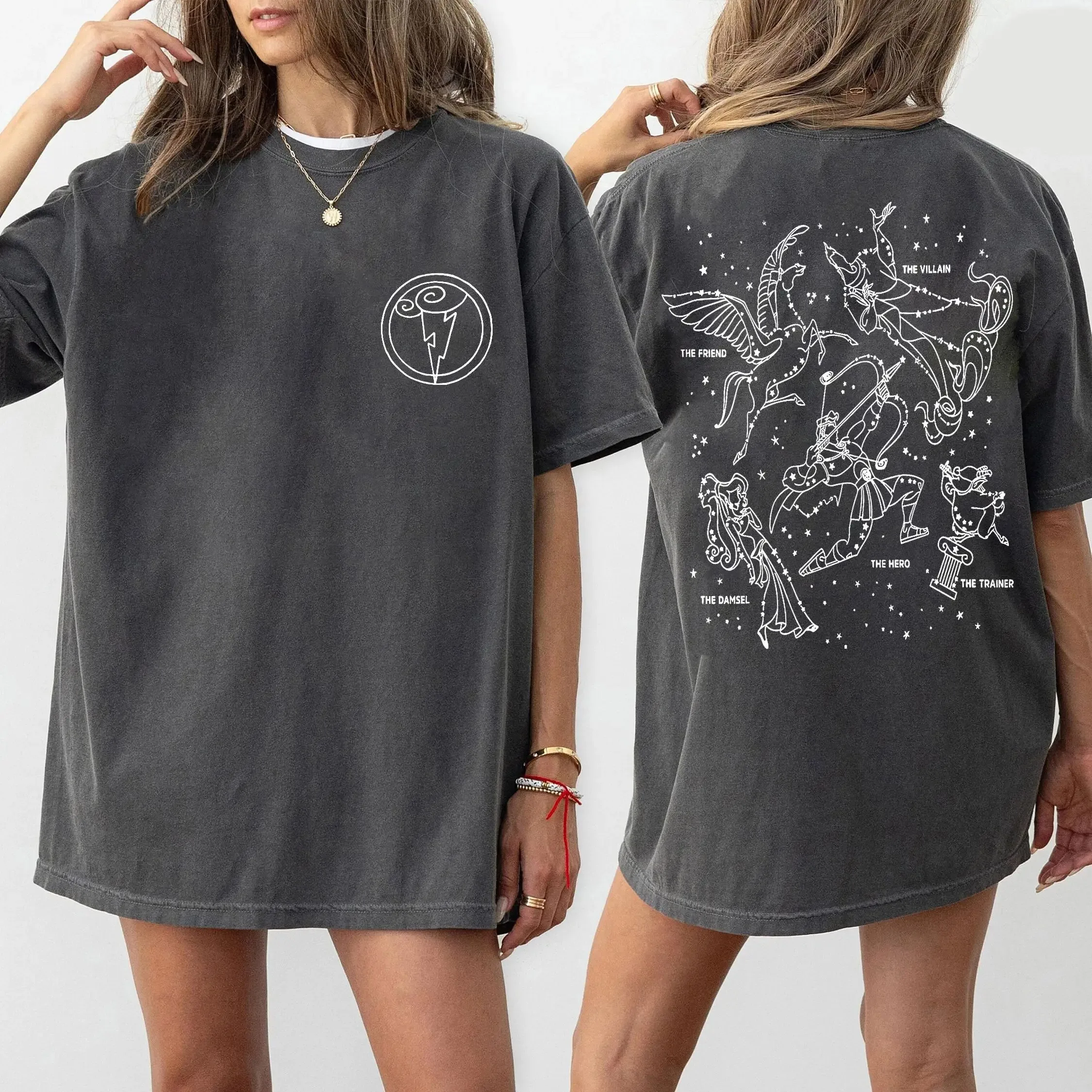 Nueva camiseta Hercules Girl Hero Megara Hades, camiseta con mapa de Hércules, que simboliza el viaje al hermoso paraíso de los dioses