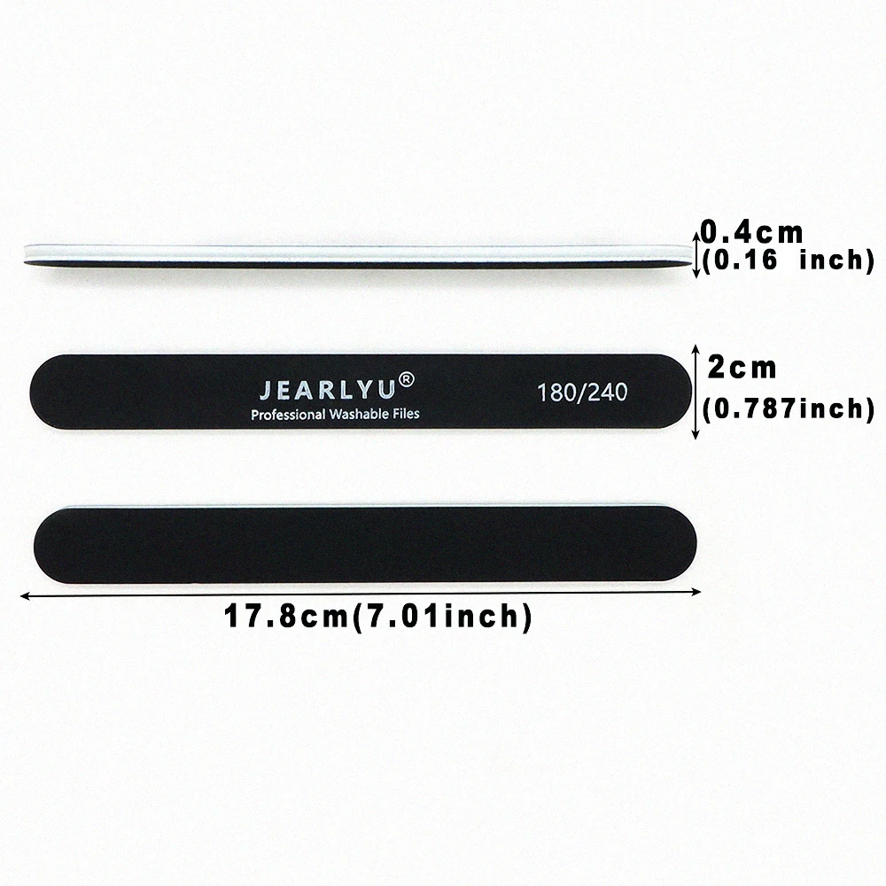 5/10 個黒サンドペーパー爪やすりバッファー 180 240 グリット研磨サンディングファイルストリップ除去爪キューティクルペディキュアマニキュアツール