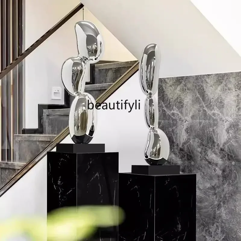 FG10Living Room Entrance Abstract Resin Sculpture Ornament Hotel Lobby Staircase Decorative Art