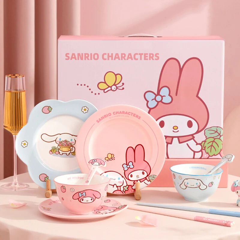 サンリオのかわいい食器 ボウル プレート スプーン 陶器ボウル 家庭用食器 ボウル プレート