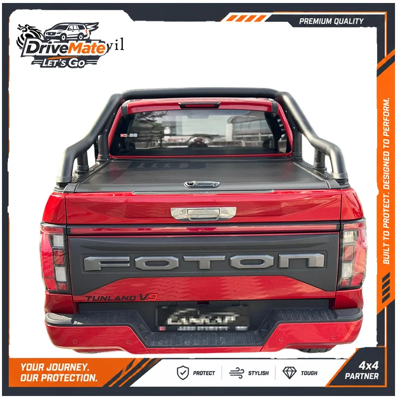 Retractable Truck Bed Covers Roller Lid Hard Manuel Pickup Roll up Tonneau Cover for Foton Tunland V9 2025