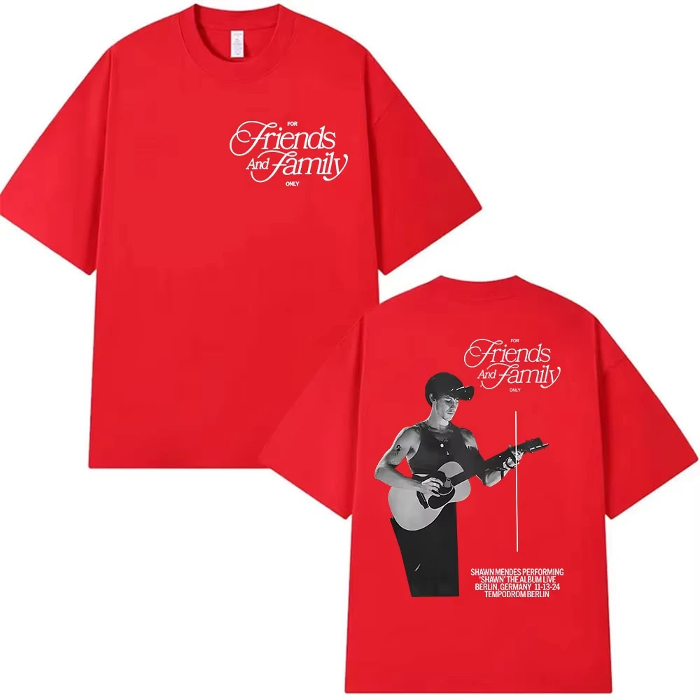 مغني الراب شون مينديز ألبوم 2025 ميرش تي شيرت الرجال النساء الهيب هوب موسيقى البوب تي شيرتات قصيرة الاكمام خمر تي شيرتات قطن الشارع الشهير #6