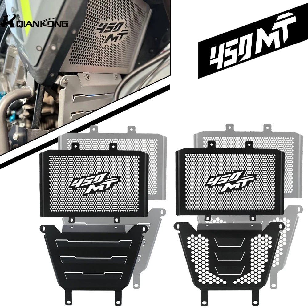 

IBEX 450 Motorcycle Radiator Guard Engine Anti-skid Plate Cover Engine Cooling Cover Protective Set FOR CFMOTO 450MT 2024 - 2026