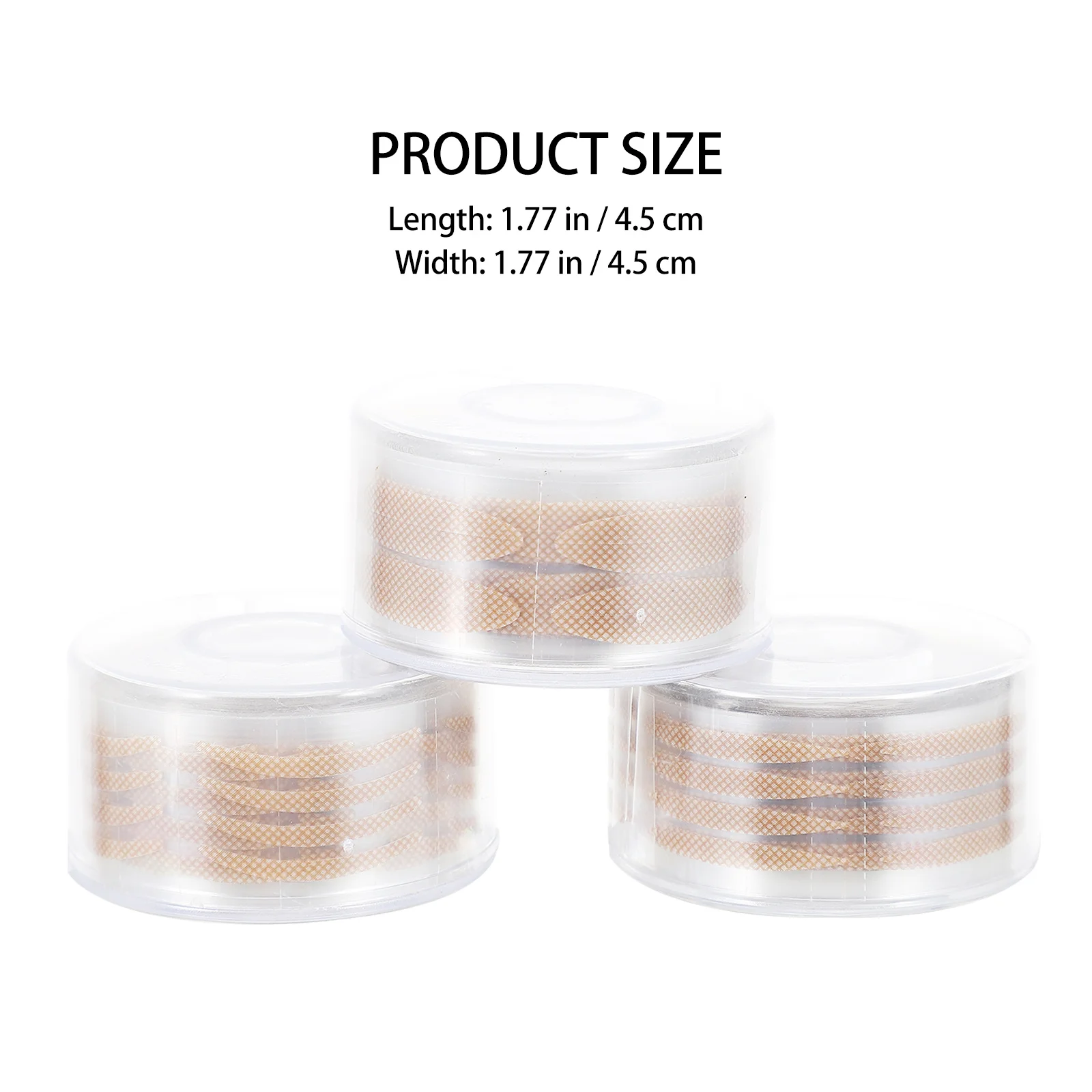 3 rotoli di nastri naturali per doppia palpebra Occhi invisibili Nastri di bellezza Adesione liscia Nessun danno alla pelle Adatto per palpebre irregolari