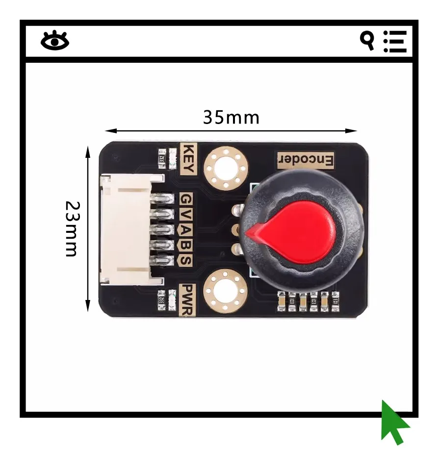 

2 шт. модуля поворотного энкодера EC11 с цифровым импульсным выходом и поворотной ручкой, интерфейс PH2.0-5pin