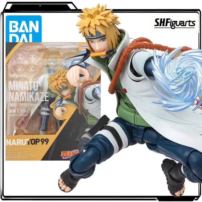 

Bandai натуральная аниме-фигурка S.H.Figuarts Namikaze Minato 160 мм, экшн-фигурки, игрушки для мальчиков, детский подарок, Коллекционная модель, украшения
