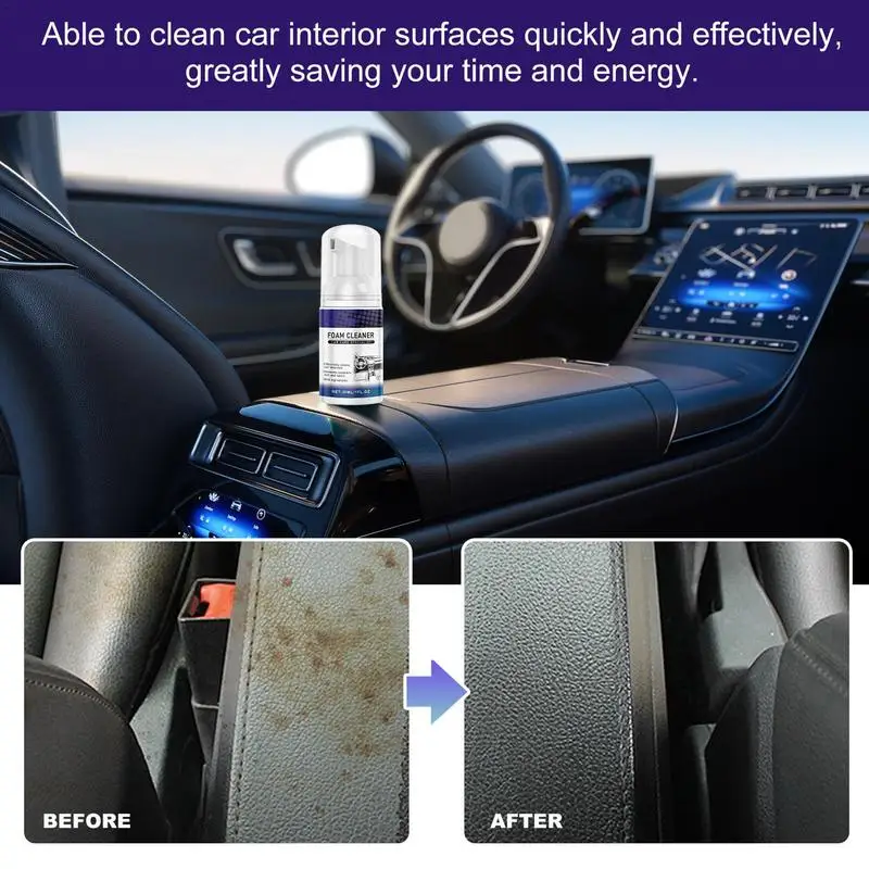 

Car Upholstery Cleaner Multi-Function Foam Spray For Car Upholstery Vehicle Fabrics Leather Glass Maintenance Cleaner For Trucks