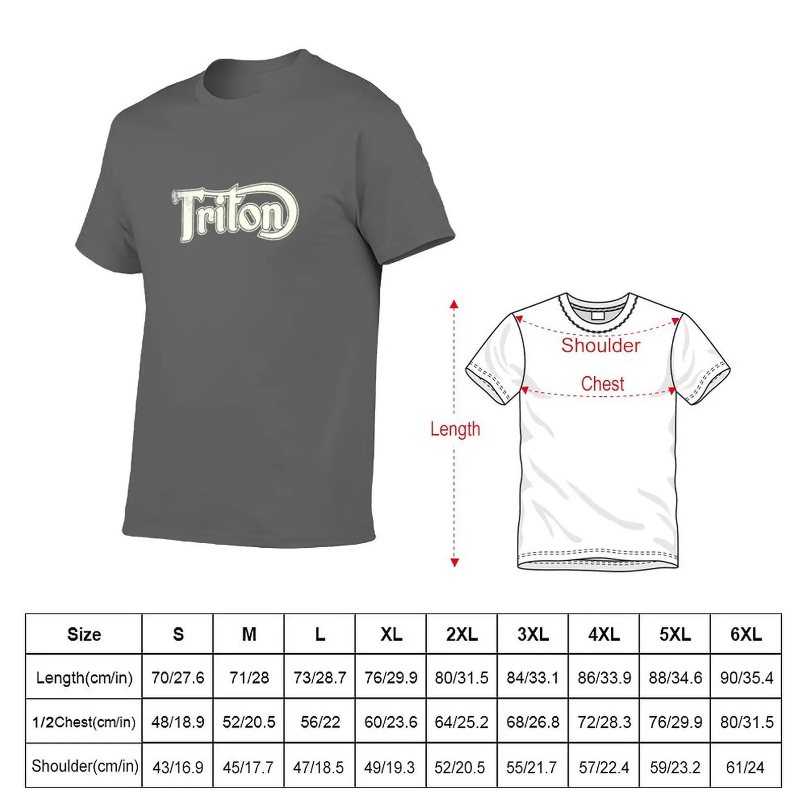 New Triton Classic Motorcycles in Vintage Cream T-Shirt quick-drying t-shirt sweat shirts t shirt man anime tshirts for men