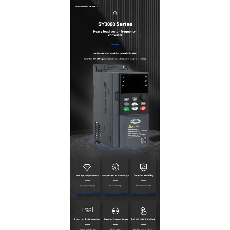 SY3000 11KW VFD VSD عاكس المضخة الشمسية محركات التيار المتناوب RS485 تردد العاكس التيار المتناوب محرك التيار المتردد مروحة ومضخات 1 PH 220 فولت