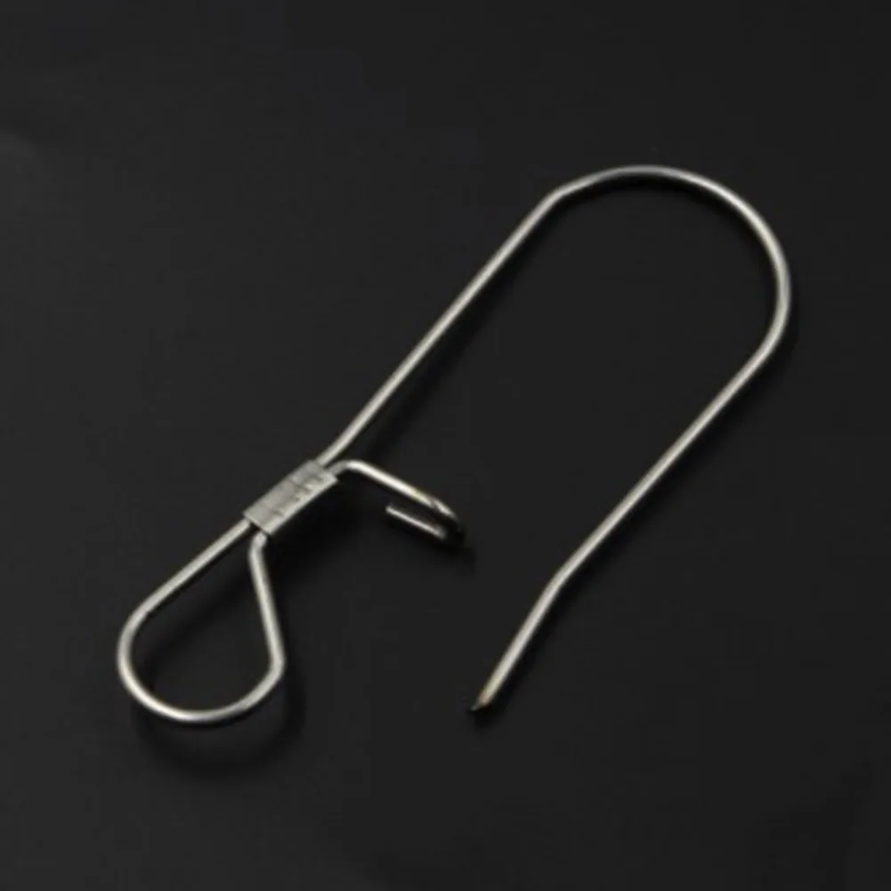 HOT Sale Stainless Steel Hook Lock Snap Swivel Solid Ring Safety Snap Fishing Hook Connector Fish Box Tackle Tool