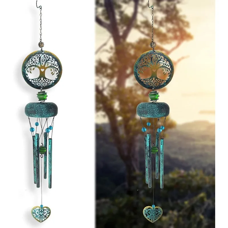 

Tree of Life Memorial Wind Chimes, Outdoor Sympathy Gifts for Loss of Loved One, Garden Decor
